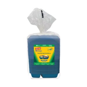 Lunch Essentials 28oz Divided Rectangle — Pacific Blue